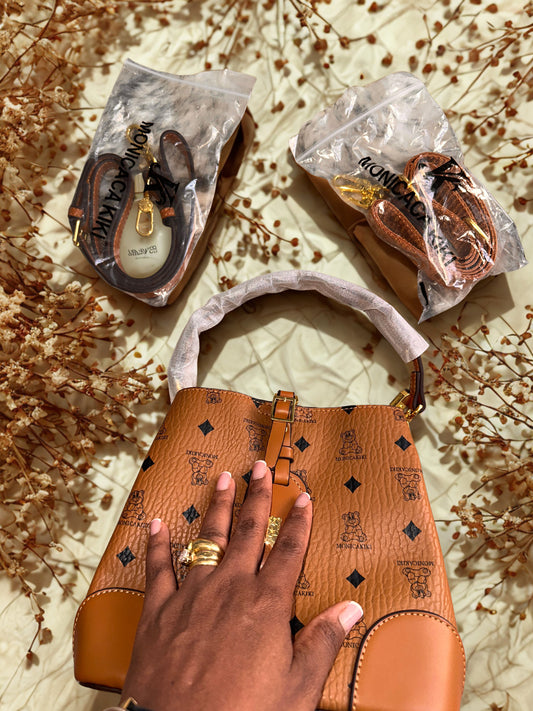 Bolso bandolera marrón estilo lujo – Similicuir resistente