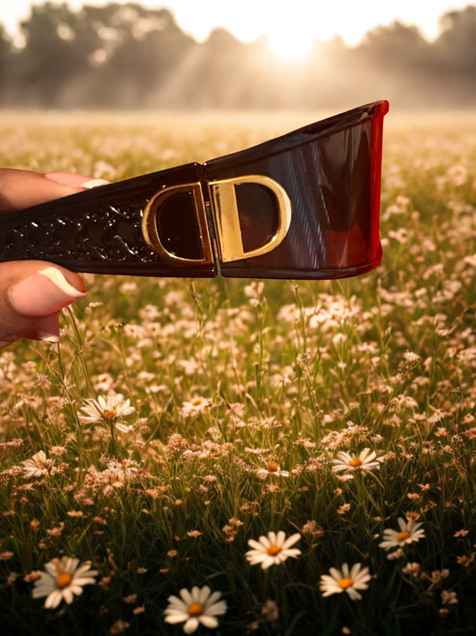 Gafas de sol de lujo con detalles dorados – Estilo exclusivo