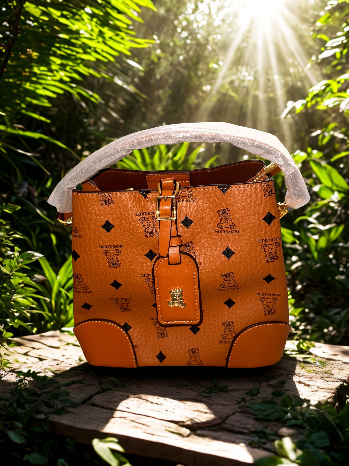 Bolso bandolera marrón estilo lujo – Similicuir resistente